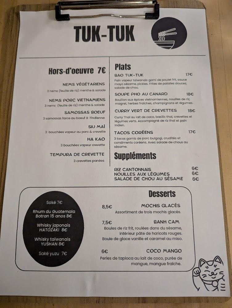 TUK TUK Restaurant - Menu Image 2